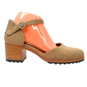 Portland Leather Goods PATINA Mary Jane Shoes in Beige Women's Size EU 40 = US 9